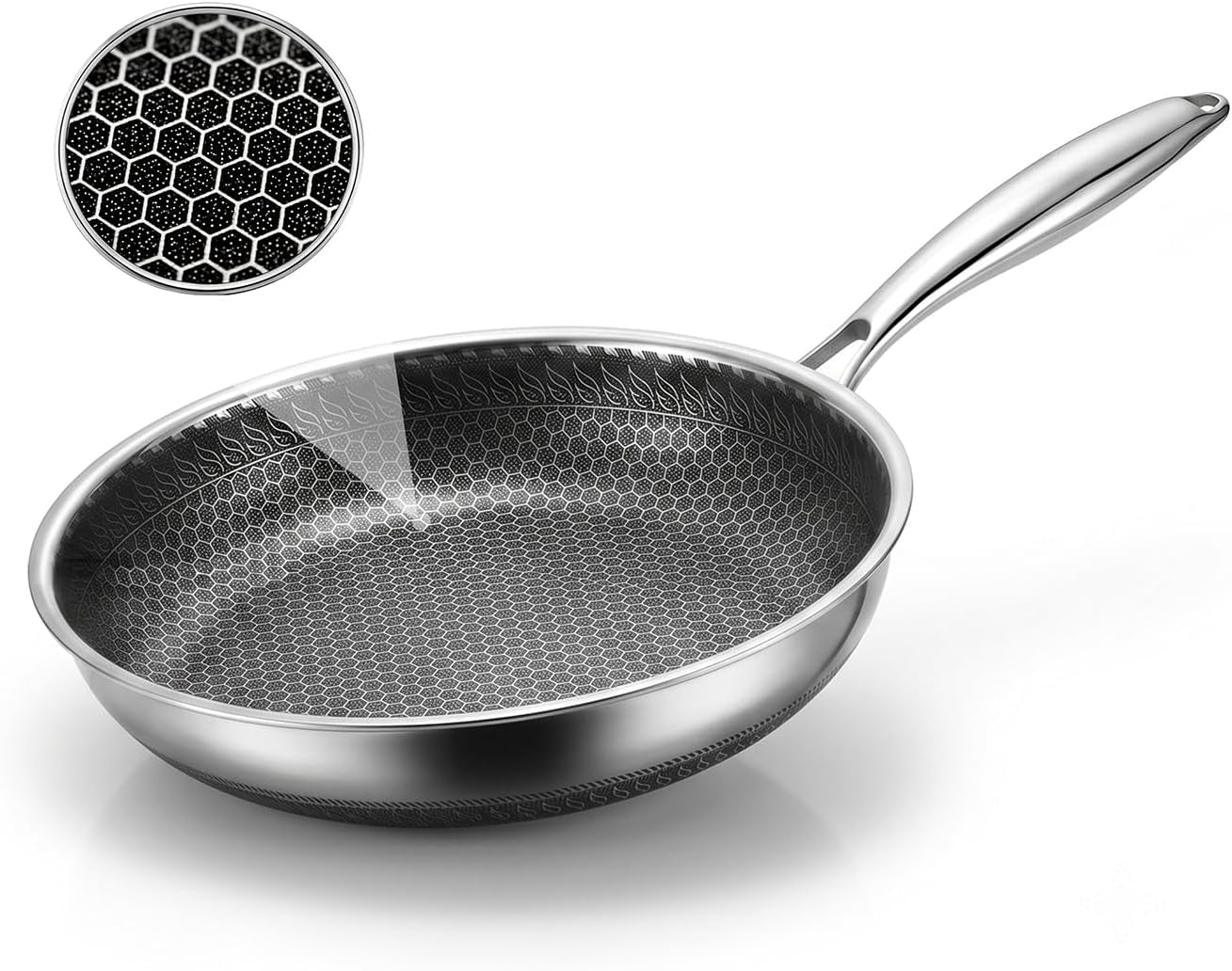 8-inch-honeycomb-stainless-steel-nonstick-frying-pan-skillet-pfas-pfoa-ptfe-free-metal-utensil-safe-scratch-proof-all-cooktops-compatible-dishwasher-oven-safe-fajita-cooking-pan