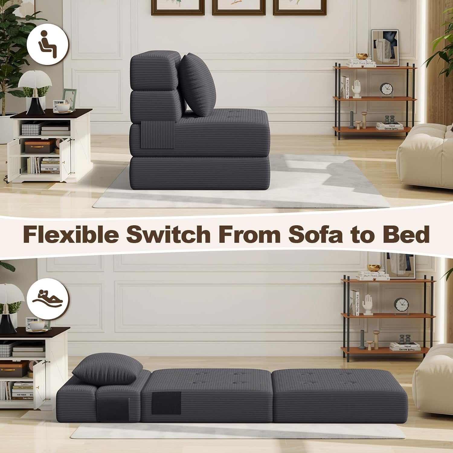 folding-sofa-bed-one-piece-high-density-foam-sleeper-chair-grey-single