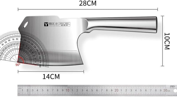 Meat Cleaver, Stainless Steel Thickened Butcher'S Knives Axe Type Bone Knife Heavy Duty Knife2