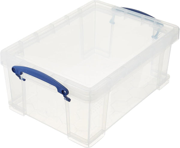 9L Stackable Plastic Storage Containers, Clear, 2-Pack7