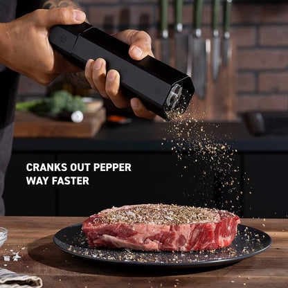 Hexclad Hexmill Pepper Grinder, Aluminum Matte Black, 10 Grind Settings3