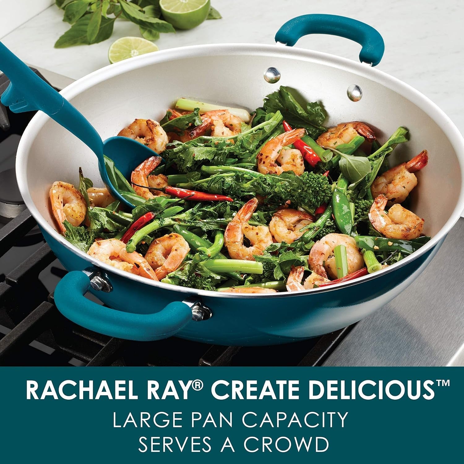 create-delicious-nonstick-wok-stir-fry-pan-wok-pan-14-25-inch-teal-blue-shimmer