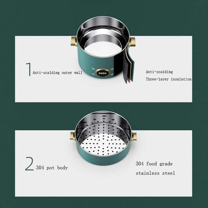 Household Multifunctional Electric Cooking Pot 3 Layers Steamer Multi Cooker Kitchen Machine5