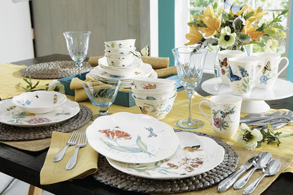 Butterfly Meadow Porcelain 28-Piece Dinnerware Set for 49