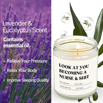 Nurse Gifts for Women Men- Funny Nurse Candle, Nursing School5