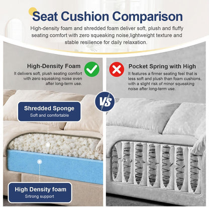 Cloud Couch Sectional, Boneless Modular Sofa for Living Room8