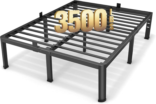 18 Inch King Size Metal Platform Bed Frame with round Corners Leg1