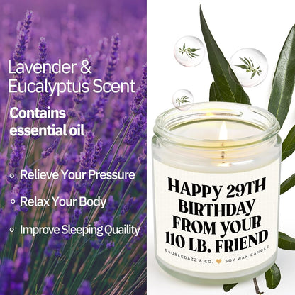 Funny Best Friend Birthday Gifts for Women- Handmade Lavender Candle3