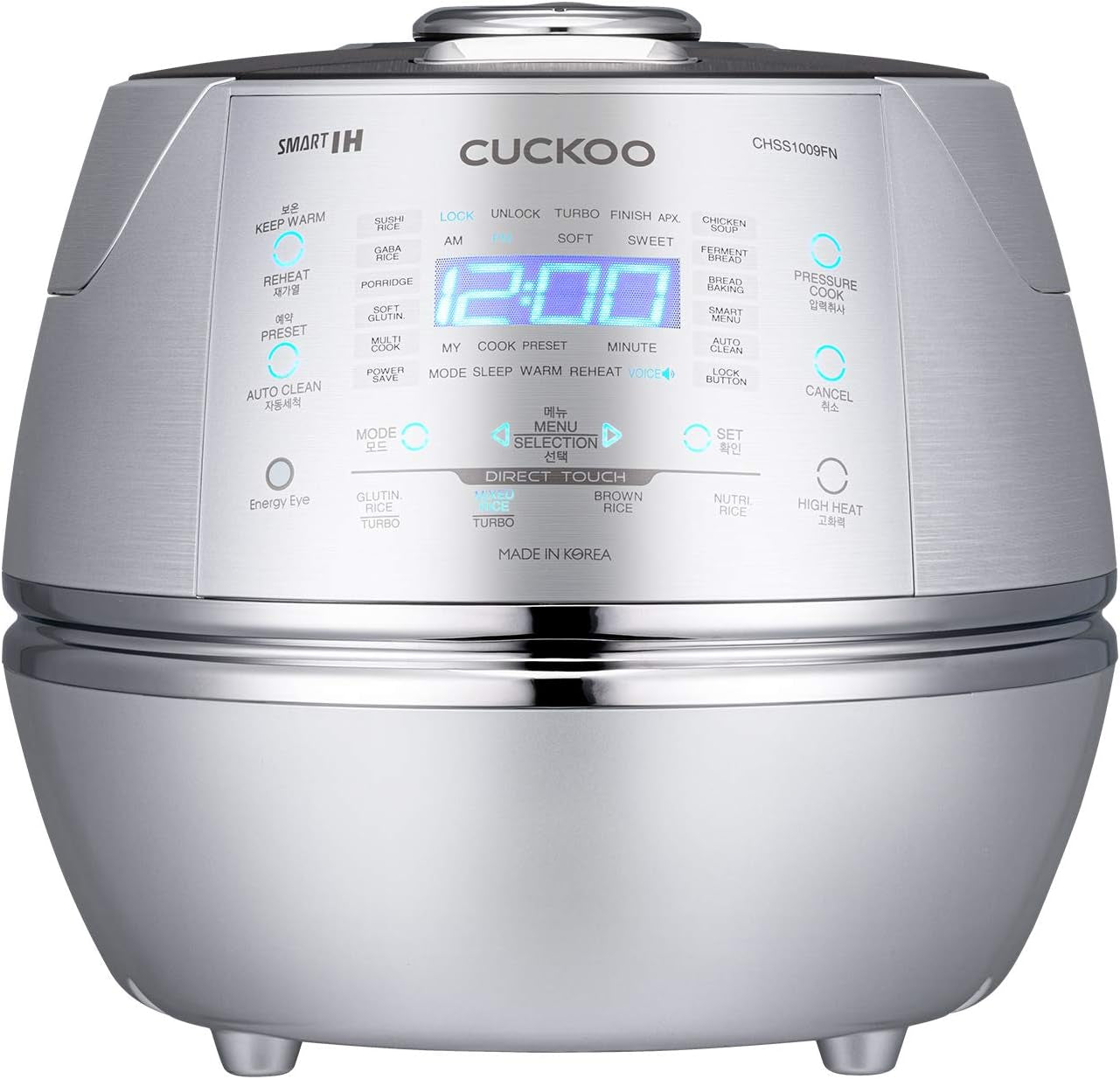 cuckoo-high-pressure-induction-rice-cooker-20-cup-cooked-crp-chss1009f-large-10-cup-uncooked-capacity-nonstick-inner-pot-17-menus-13-21-minute-turbo-white-rice-auto-clean-made-in-korea