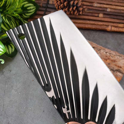 Meat Cleaver, 8 Inch Butcher Kitchen Knives High-Carbon Clad Steel Cutter Knife Chinese Traditional Handmade Forged Cleaver Knives4