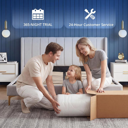 14 Inch Queen Mattress，Cooling Hybrid Mattress for All Sleepers6