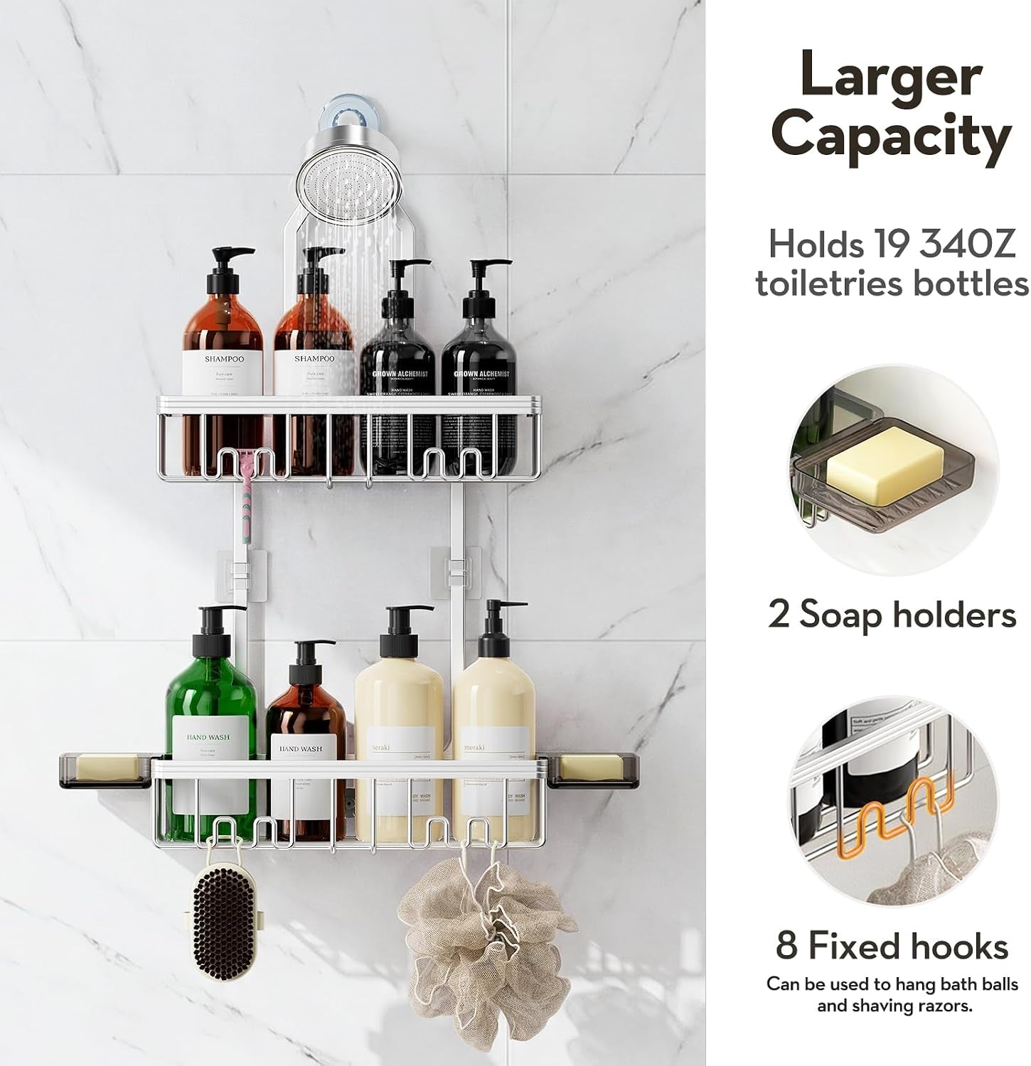 shower-caddy-hanging-never-rust-shower-organizer-hanging-aluminum-shower-racks-for-inside-shower-with-hooks-for-razor-bathroom-organizers-and-storage-with-soap-holder-bright-silver