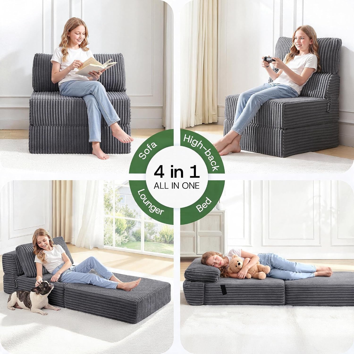 folding-sofa-bed-convertible-4-in-1-sleeper-chair-gray-single