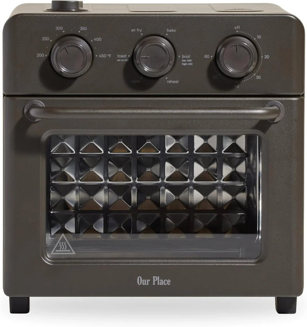 Our Place Wonder Oven, 6-In-1 Air Fryer & Toaster Oven, 2-Rack, 13 Qt | Non-Toxic Air Fryer Toaster Oven Combo; Basket, Wire Rack, Bake Pan, Crumb Tray; Toast, Roast, Bake, Broil, Reheat, Steam1