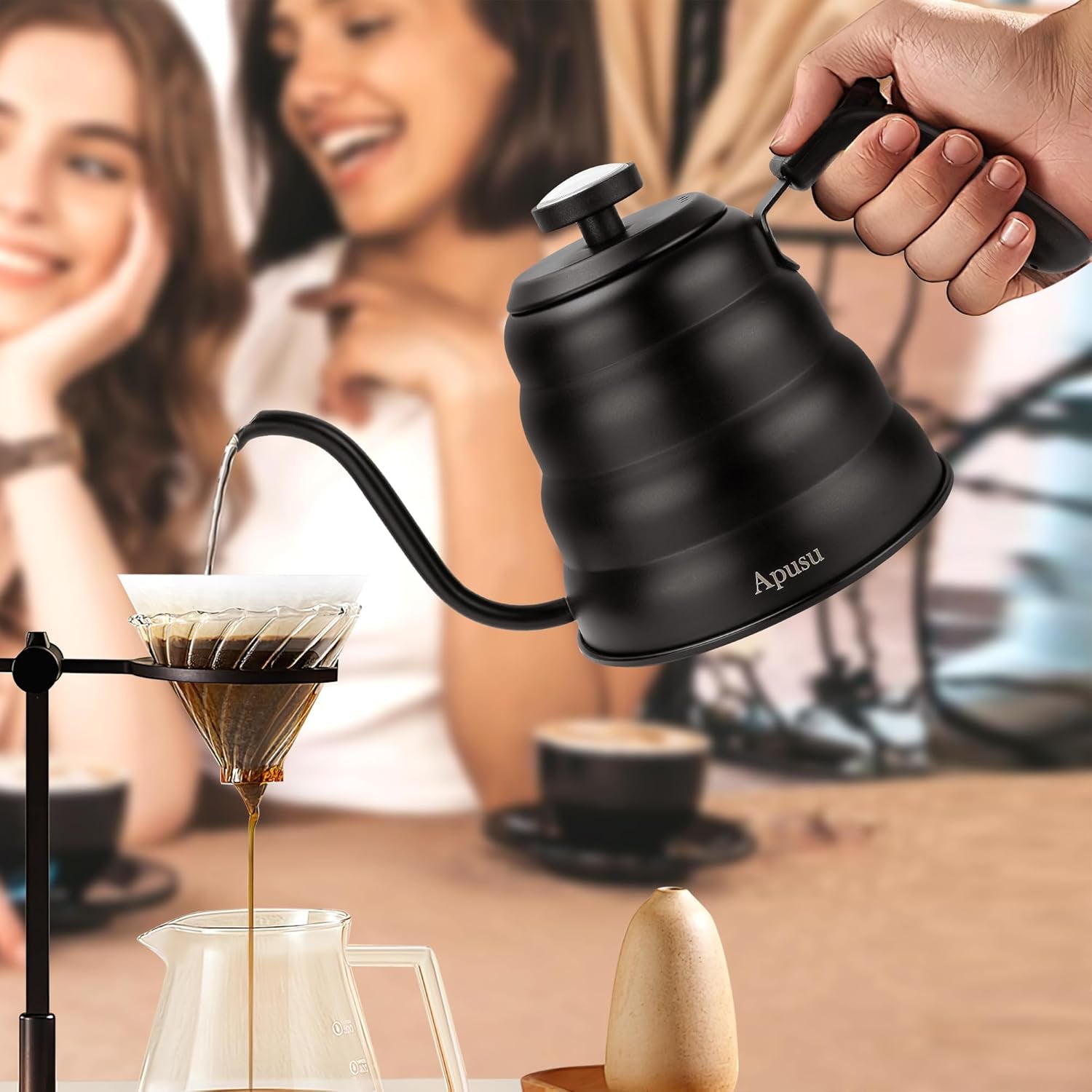 tea-kettle-with-thermometer-black-gooseneck-coffee-kettle-pot-stovetop-40oz-stovetop-tea-kettle-teapot-pour-over-kettle-1200ml-6-cup-1pack