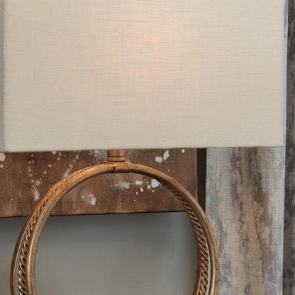 Signature Design by Ashley Table Lamp, 28 Inch, Gold, Rectangle Shade9