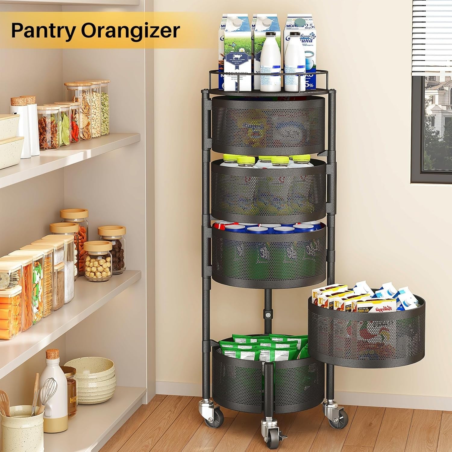 5-tier-fruit-and-vegetable-basket-bowls-for-kitchen-rotating-black-metal-top-lid-rolling-storage-rack-cart-for-potato-onion-fruit-large-wire-basket-organizer-for-kitchen-counter-pantry
