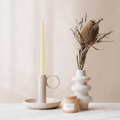 4 Pack Ivory Taper Candles - Taper Candles 10 Inch Dripless, Smokeless & Unscented - 8 Hours Long Burning - Hand Poured Tall Candlesticks - Ideal for Weddings, Dinner Parties, and Home Decor6