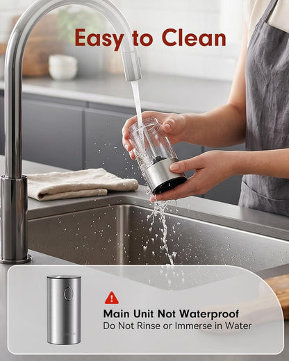 Larger Capacity Rechargeable Electric Salt and Pepper Grinder Set7