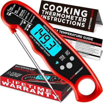 Digital Meat Thermometer Instant Read for Cooking & Grilling