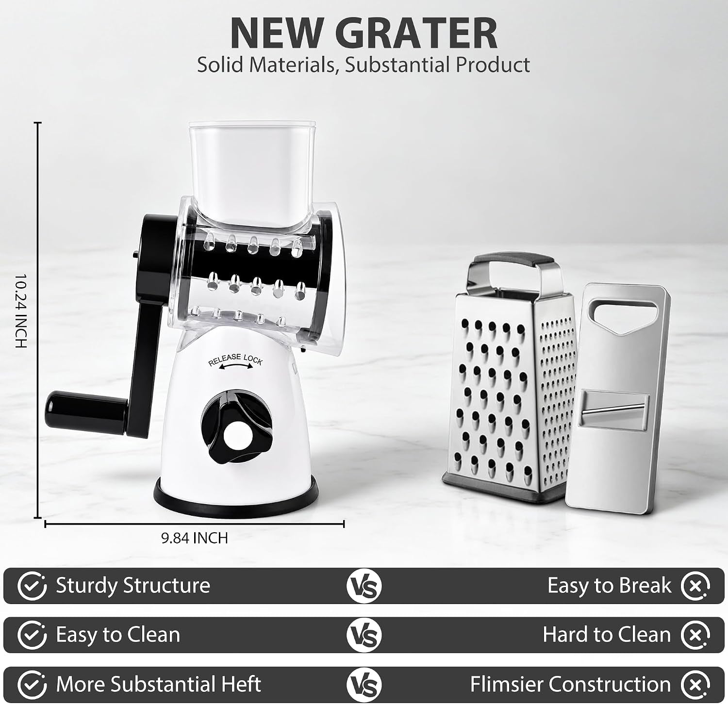 rotary-cheese-grater-cheese-shredder-with-3-interchangeable-blades