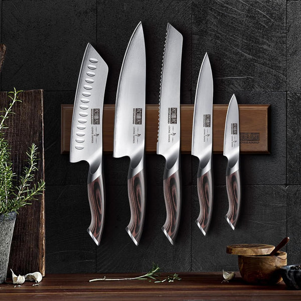 Knife Set with Magnetic Knife Holder, 6PCS Kitchen Knife Sets | Ultra Sharp Professional Japanese High Carbon Stainless Steel Chef Knives Sets with Ergonomic Handle, Perfect Gifts for Chefs7