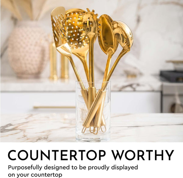 Gold Cooking Utensils Set, 5-Piece2