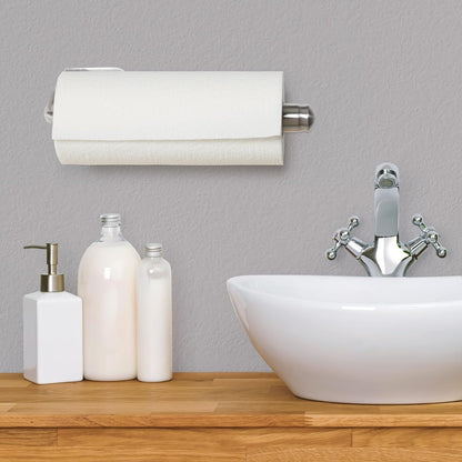 Perfect Tear Paper Towel Holder Wall Mount or under Cabinet - Die Cast Aluminum, Patented Ratchet System, Fits Jumbo and Select-A-Size Rolls, Mounts in Kitchen, Bathroom, Garage8