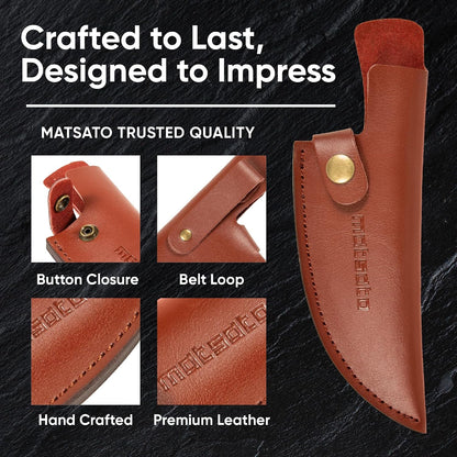 Chef Knife with Premium Leather Sheath7