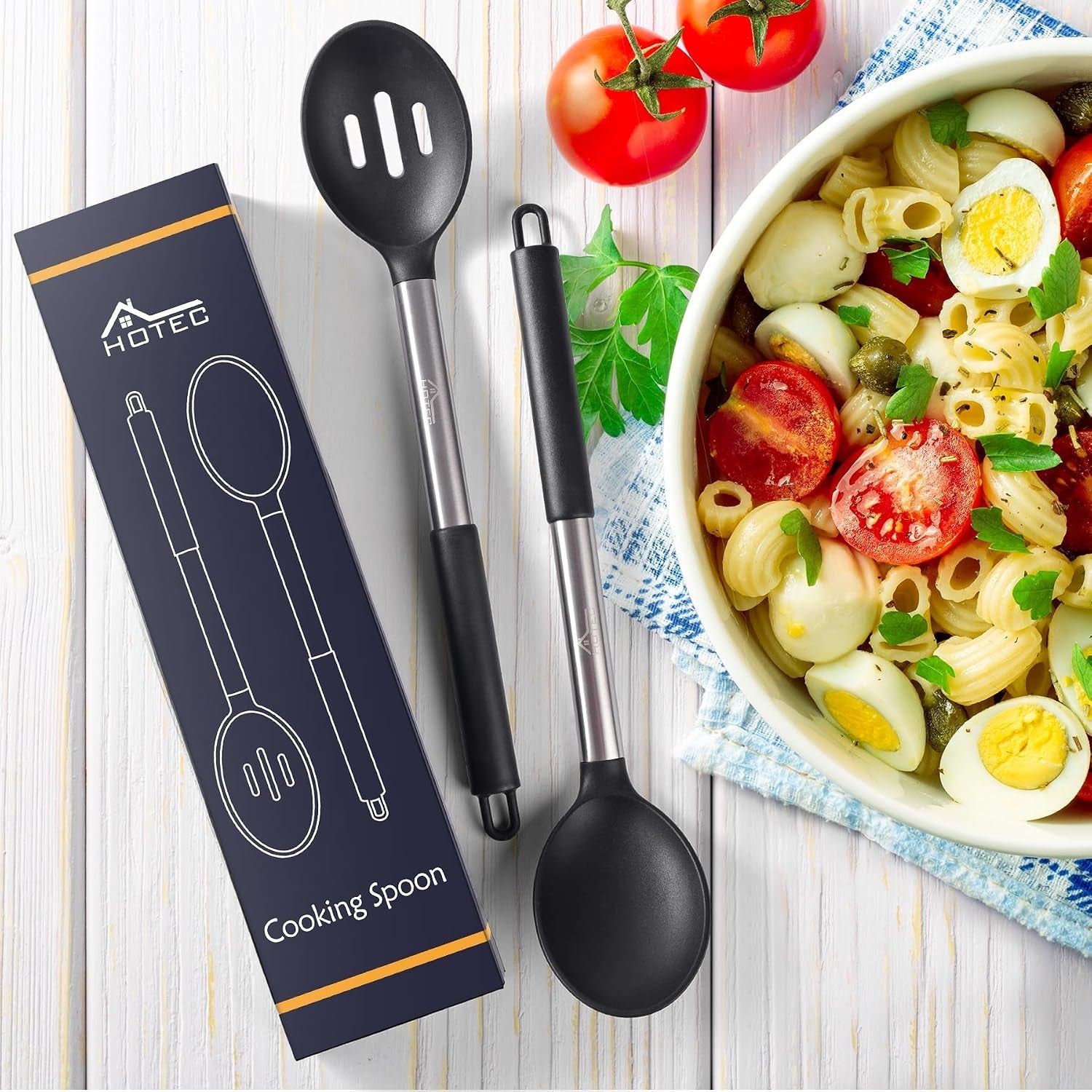 446-f-heat-resistant-large-silicone-cooking-spoon-bpa-free-solid-slotted-spoons-nonstick-kitchen-cookware-utensils-mixing-serving-stiring-large-spoons-black