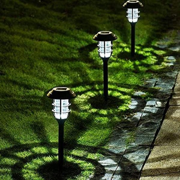 Solar Pathway Lights Waterproof Outdoor Lighting, Cold White 8 Pack9