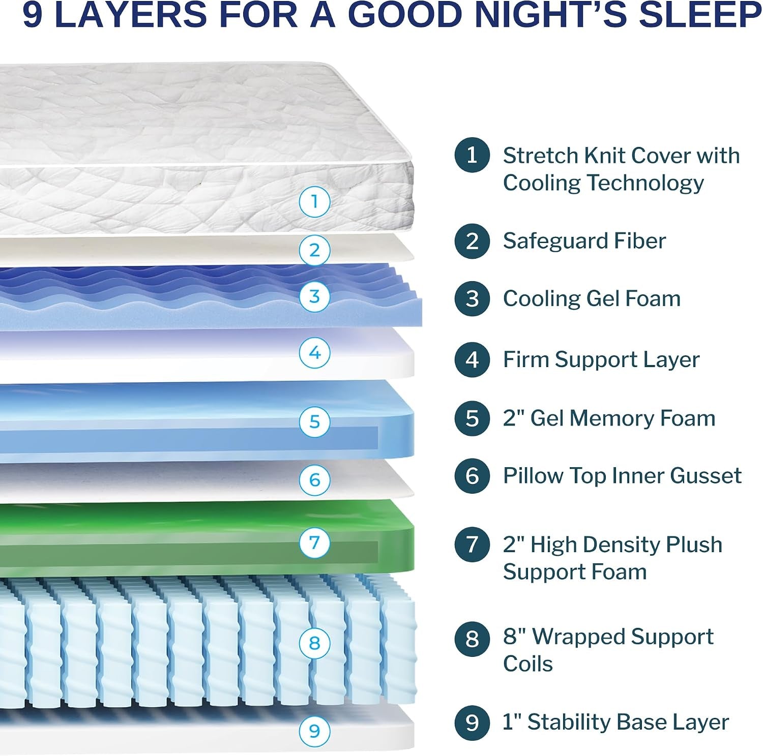 king-mattress-14-inch-elite-plush-pillow-top-memory-foam-hybrid-mattress-with-9-layers-individually-wrapped-coil-cooling-design-101-night-trial-have-the-right-level-of-comfort-and-support