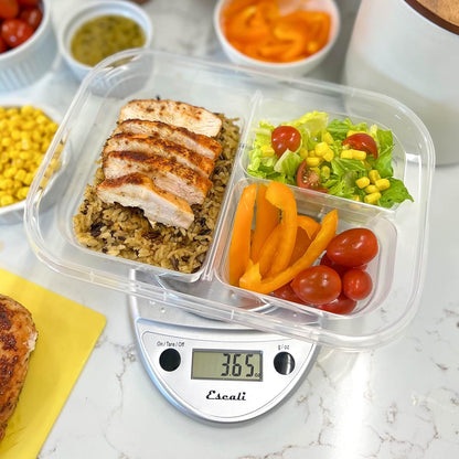 Escali Primo Digital Food Scale Multi-Functional Kitchen Scale and Baking Scale for Precise Weight Measuring and Portion Control, 8.5 X 6 X 1.5 Inches, Chrome6