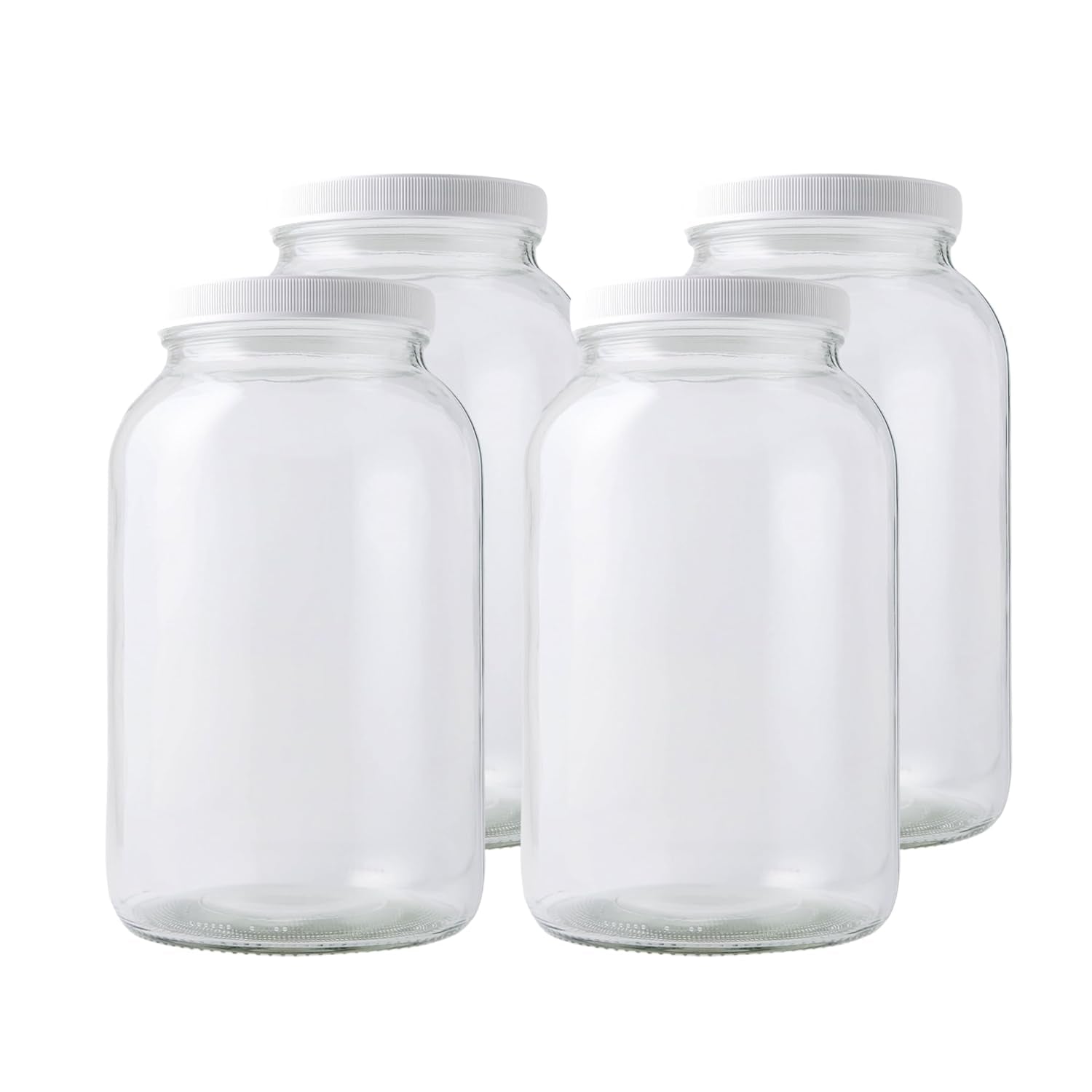 4-pack-1-gallon-glass-jar-with-lid-wide-mouth-food-storage-canisters-heavy-duty-glass-jars-with-airtight-lid-for-kombucha-pickling-canning-fermentation-cider-wine-and-bulk-pantry-storage