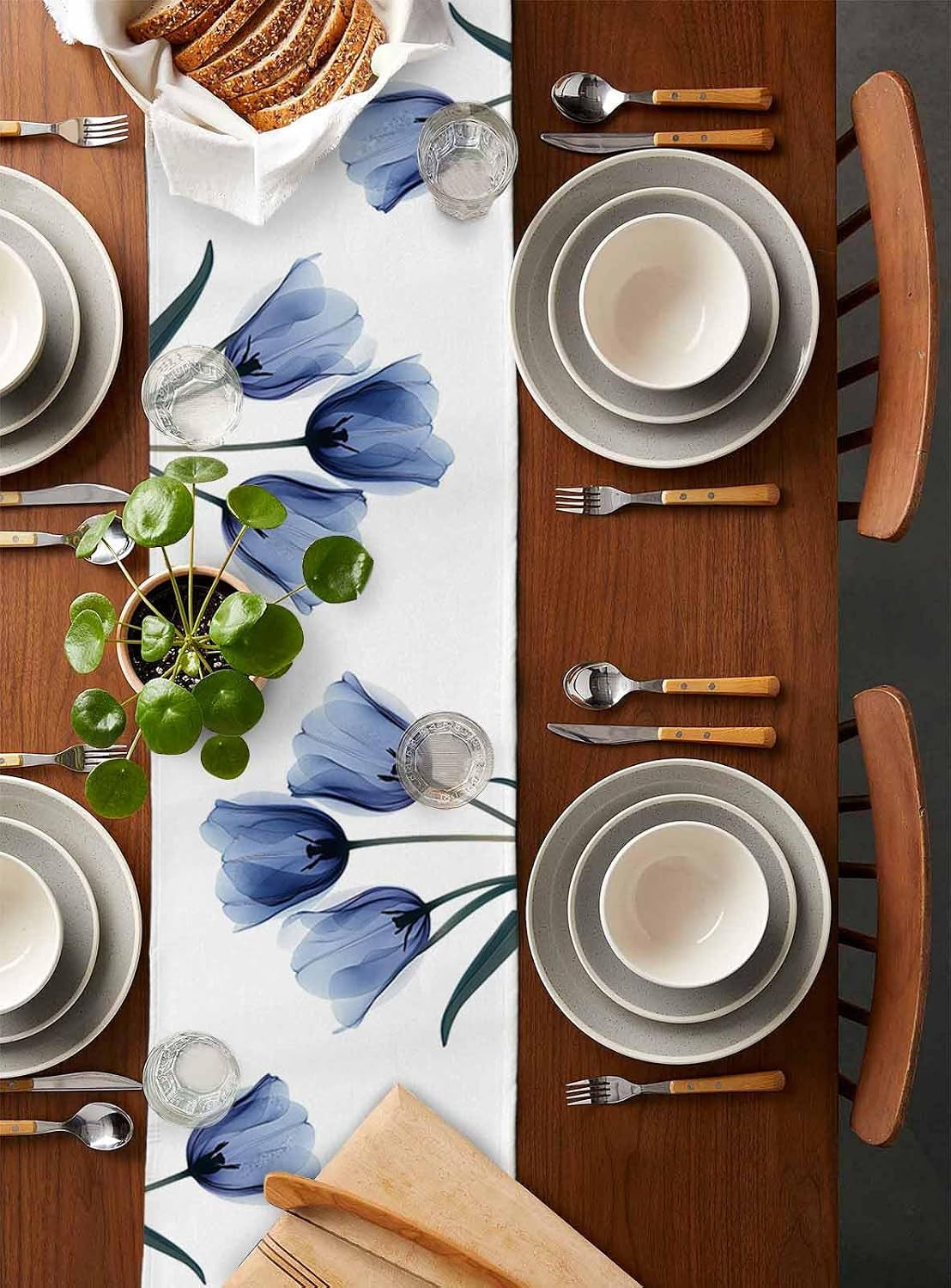 floral-table-runner-blue-tulip-cotton-linen-long-90-inche-dresser-scarves-flower-rustic-tablerunner-for-kitchen-coffee-dining-table-bedroom-home-living-room-summer-spring-holiday-dinner-scarf-decor
