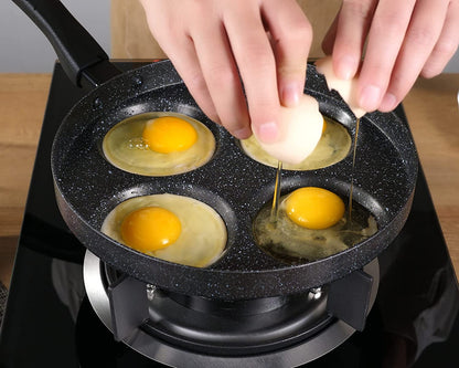 Aluminum 4-Cup Egg Frying Pan, Non Stick Egg Cooker Pan8