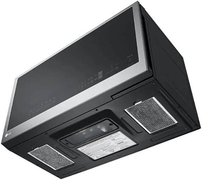 LG Smart 30 In. W 2 Cu. Ft. over the Range Microwave with Easyclean 1,050-Watt in Printproof Stainless Steel MVEL2033F6