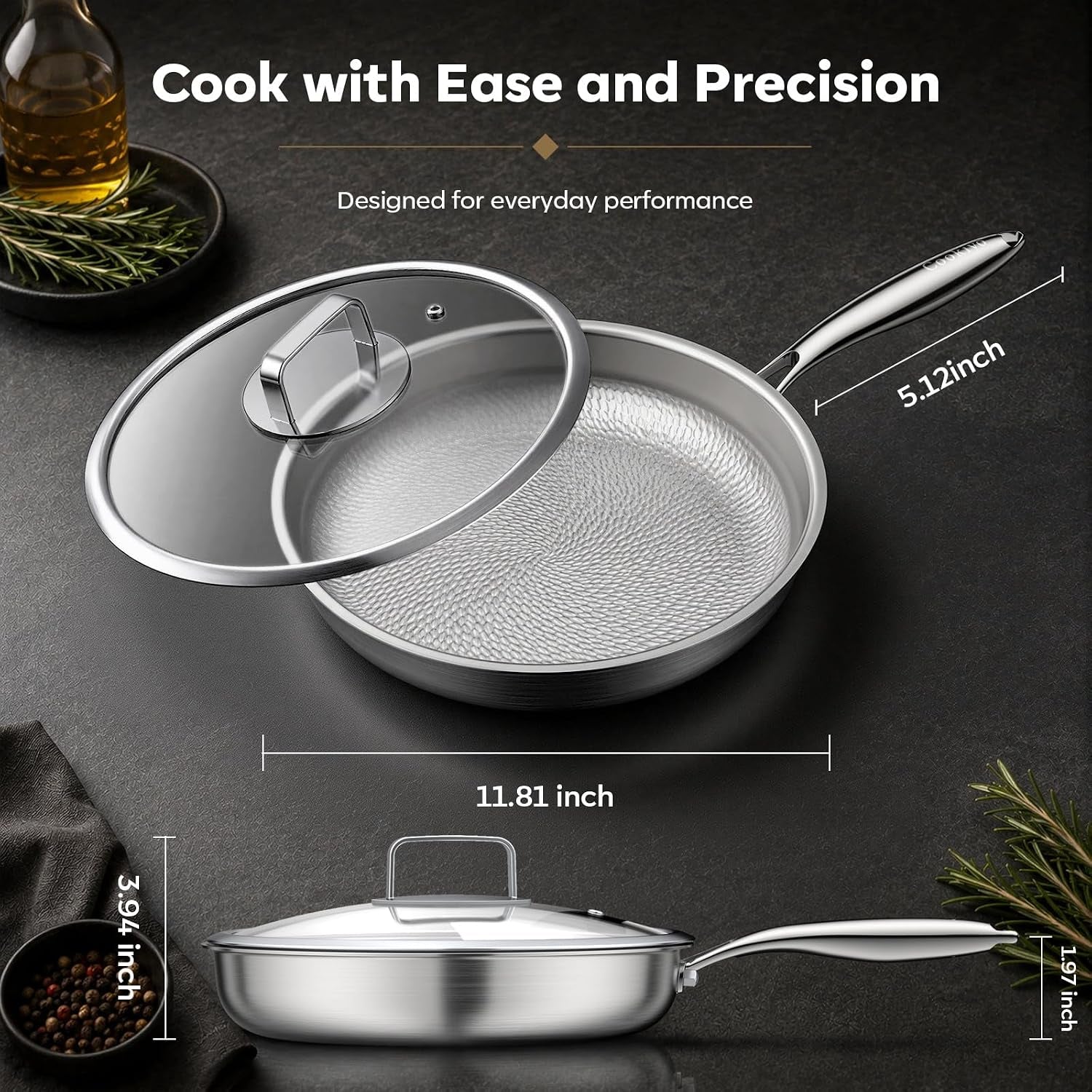 12-titanium-pans-for-cooking-with-lid-hammered-chef-grade-skillet-no-coating-pfas-free-healthy-cookware-durable-non-toxic-pan-induction-compatible-dishwasher-oven-safe