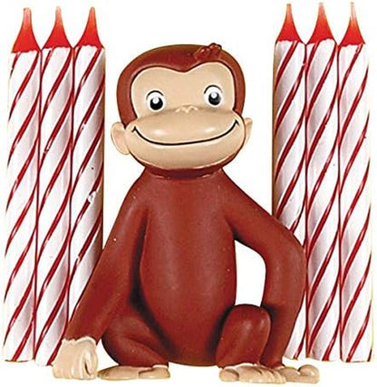 Curious George Cake Topper with 6 Candles2