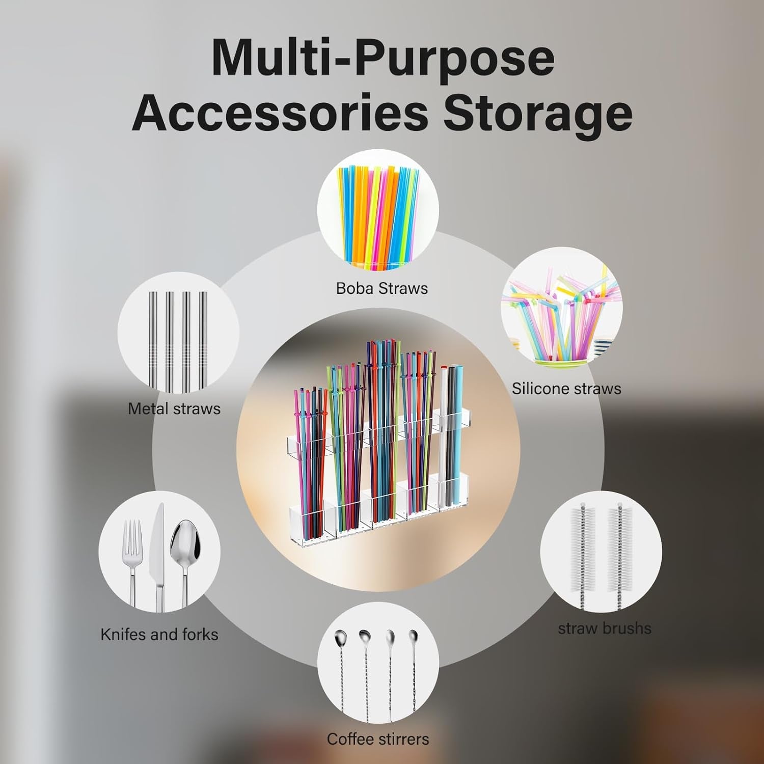 straw-holder-for-cabinet-door-reusable-tumbler-straw-organizer-storage-container-mount-for-kitchen-counter-cupboard-door-transparent-9-5inch