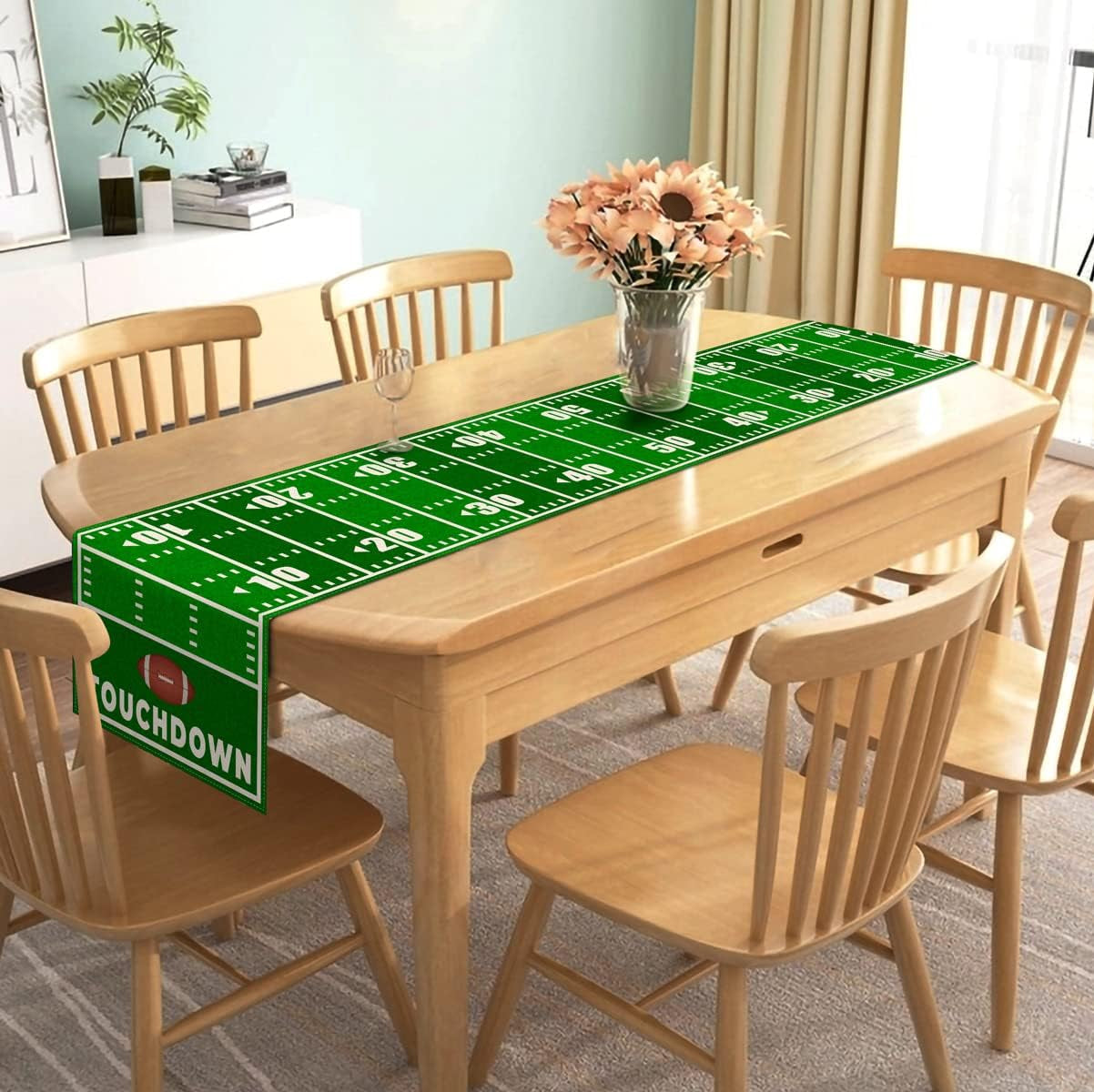 linen-football-court-table-runner-american-touch-down-boy-sport-birthday-party-decoration-farmhouse-home-dining-room-kitchen-table-decor-13-x-72