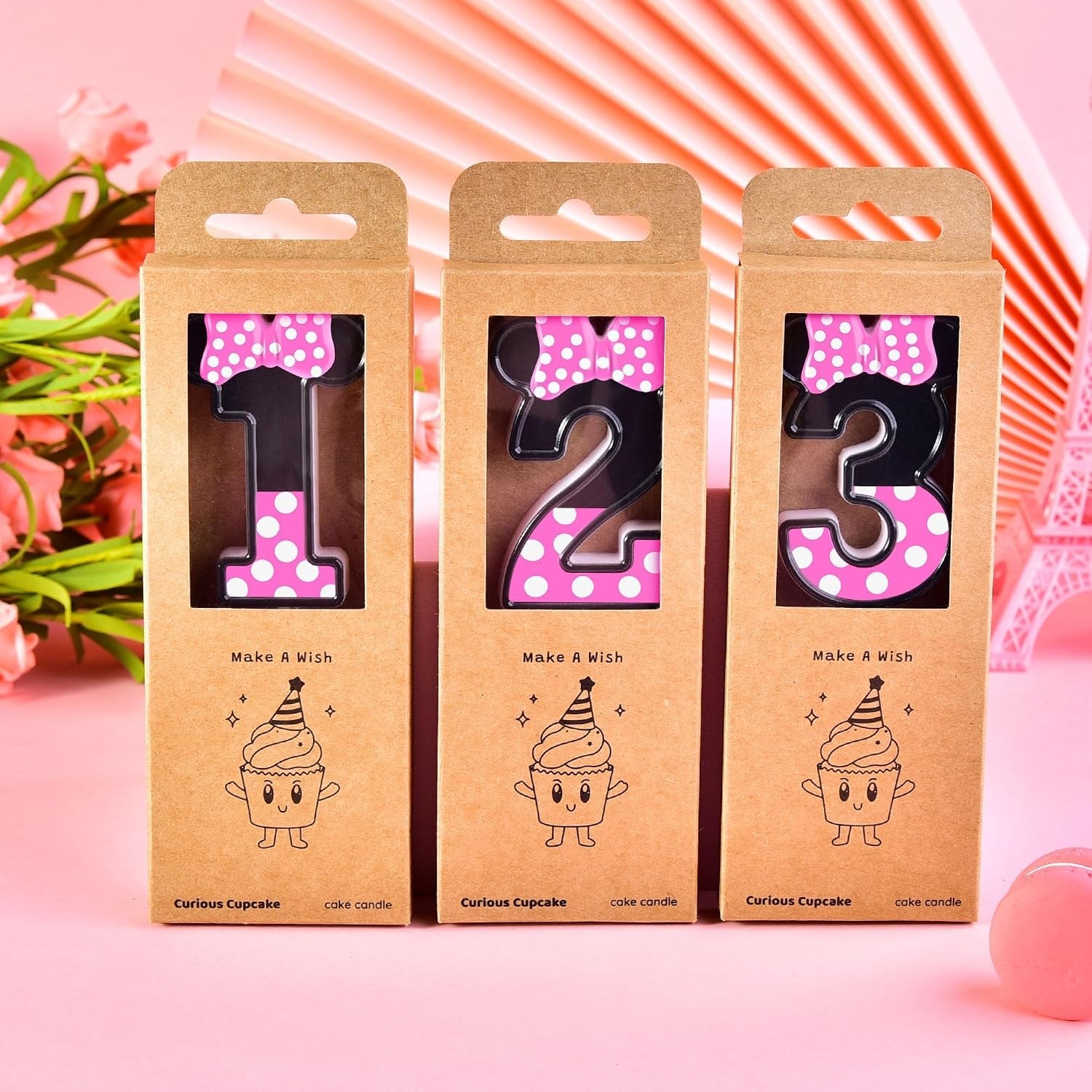 2-76-inch-cartoon-pink-and-black-mouse-2-number-birthday-candles-anime-cartoon-number-candles-cake-number-candles-party-celebration-style-candle