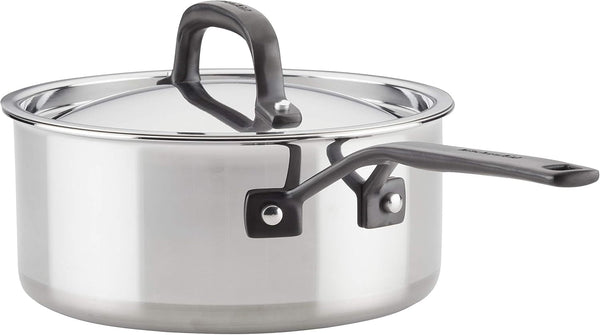Kitchenaid 5-Ply Clad Stainless Steel Cookware Induction Pots and Pans Set, 10-Piece, Polished Stainless Steel7