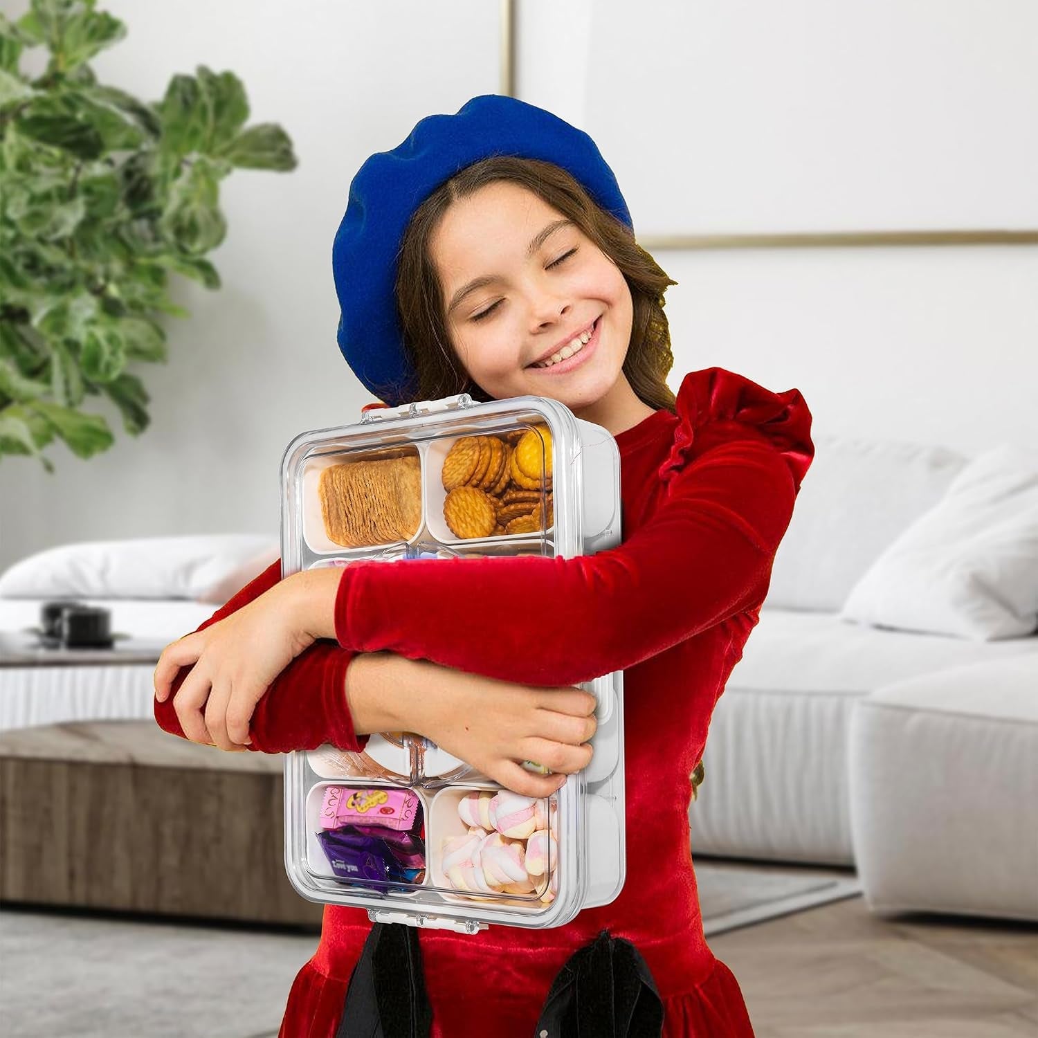 divided-snack-serving-tray-with-lid-and-handle-travel-snackle-box-charcuterie-container-portable-storage-organizer-for-candy-fruits-nuts-snacks-1pack-white
