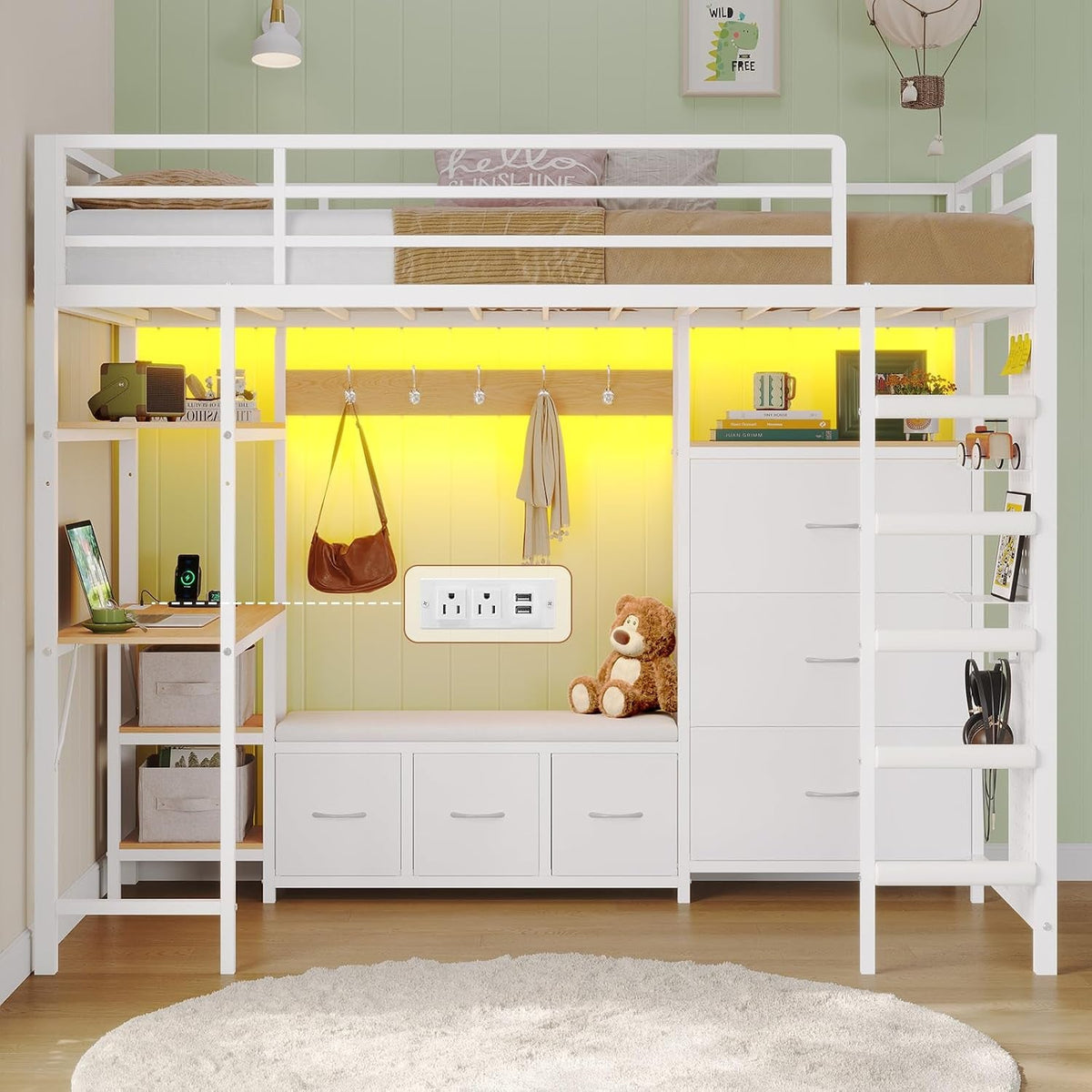 twin-loft-bed-with-6-storage-drawers-coat-rack-and-open-shelves-metal-twin-size-loft-bed-with-desk-charging-station-and-led-light-loft-beds-with-large-pegboard-stairs-and-safety-guardrail-white