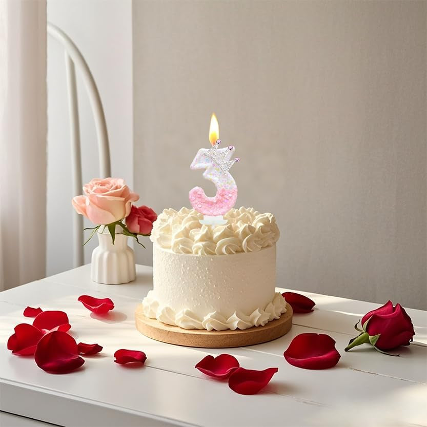 pink-birthday-number-4-candle-for-cake-pink-crown-cake-topper-princess-birthday-party-decorations-cupcake-topper-party-favors-decor-supplies