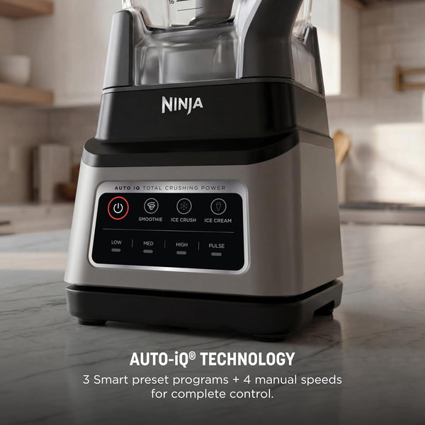 Ninja Professional plus Blender, Auto-Iq, 1400W, 72Oz Pitcher, BN701 | 1400 Peak-Watt Motor, 3 Auto-Iq Presets for Smoothies, Frozen Drinks & Ice Cream. Total Crushing Blades. Dishwasher Safe.6