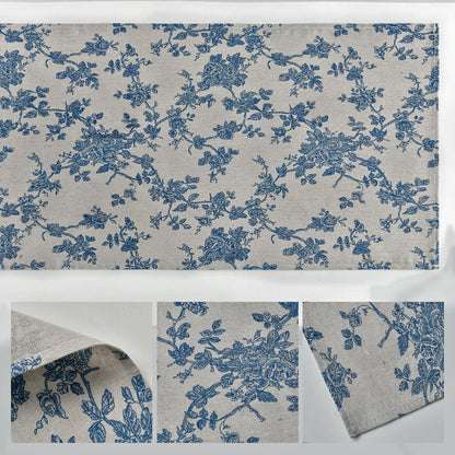 Dark Grey 13X120 Inch Chinoiserie Table Runner5