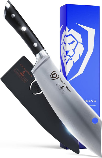 Crixus 8" Chef and Cleaver Knife - German HC Steel1