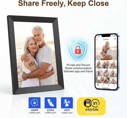 Frameo 10.1 Inch Wifi Digital Picture Frame, Digital Photo Frame with 1280X800 HD IPS Touch Screen, Auto-Rotate, Wall Mountable, Easy Setup to Share Moments Instantly via Frameo App, Gifts for Mom7